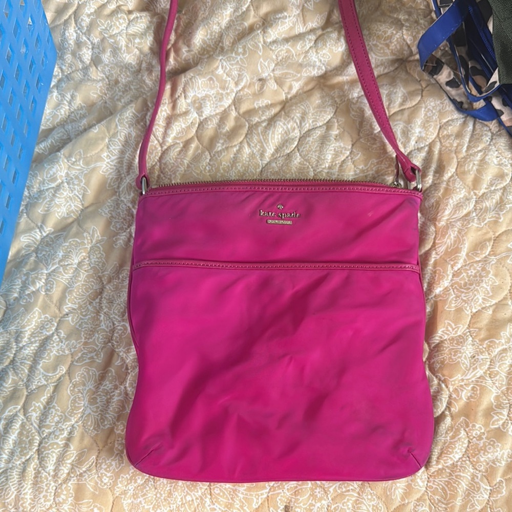 Kate Spade Pink Crossbody Bag with Adjustable Strap